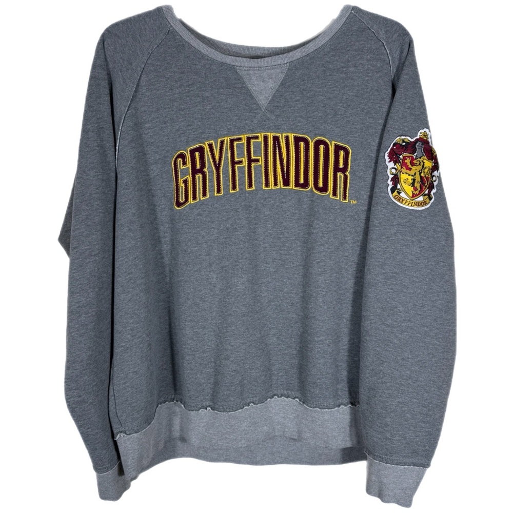 Wizarding World Of Harry Potter Women’s Gryffindor Sweat Shirt 2X Hogwarts Gray